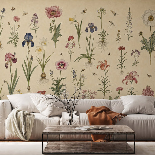 Kashmir Herbarium — indian wallpaper Dubai, Peps Wall