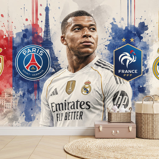 Legends Mbappe — custom wallpaper Dubai, Peps Wall
