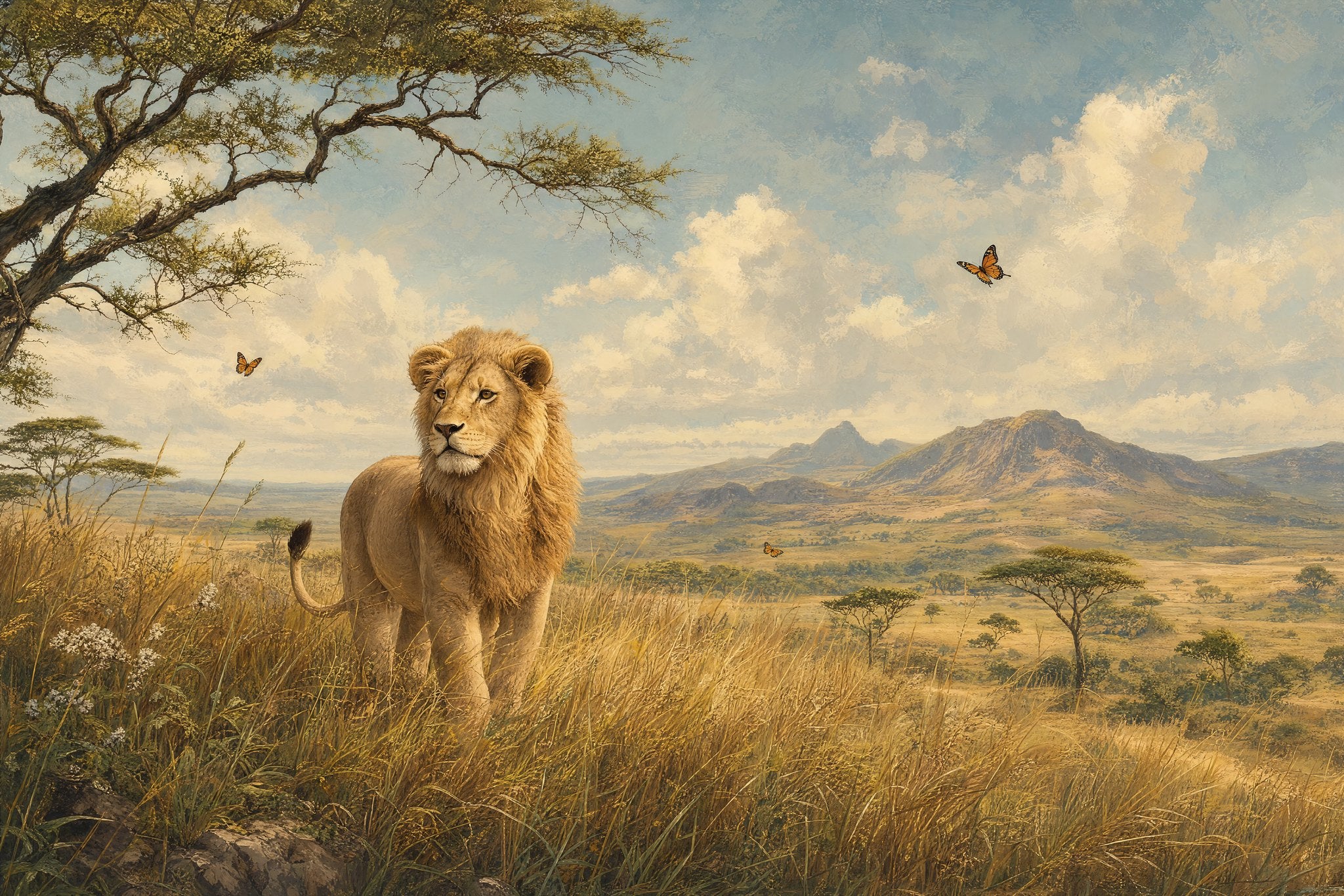 Lion Hero Mural