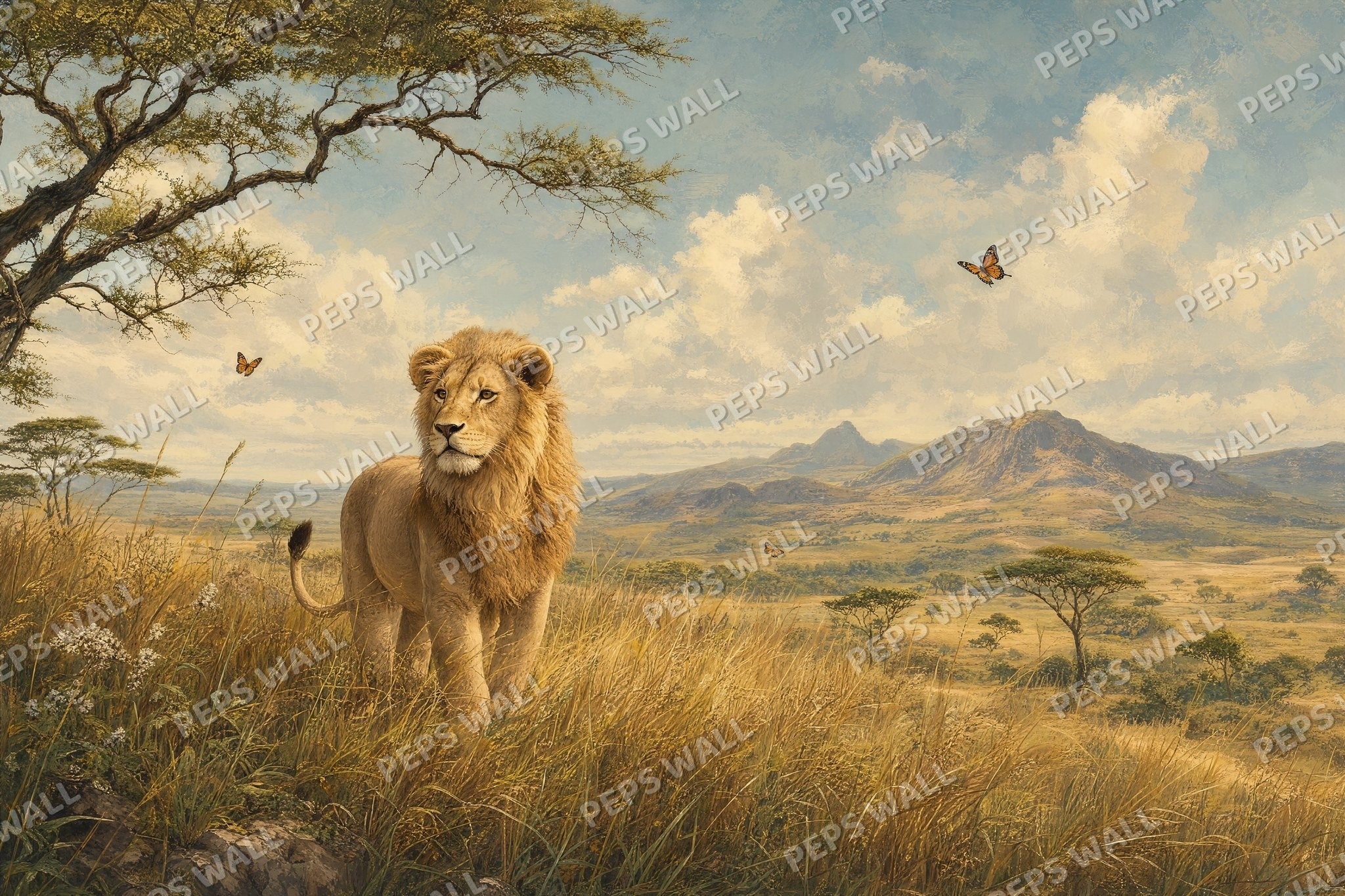 Lion Hero Mural