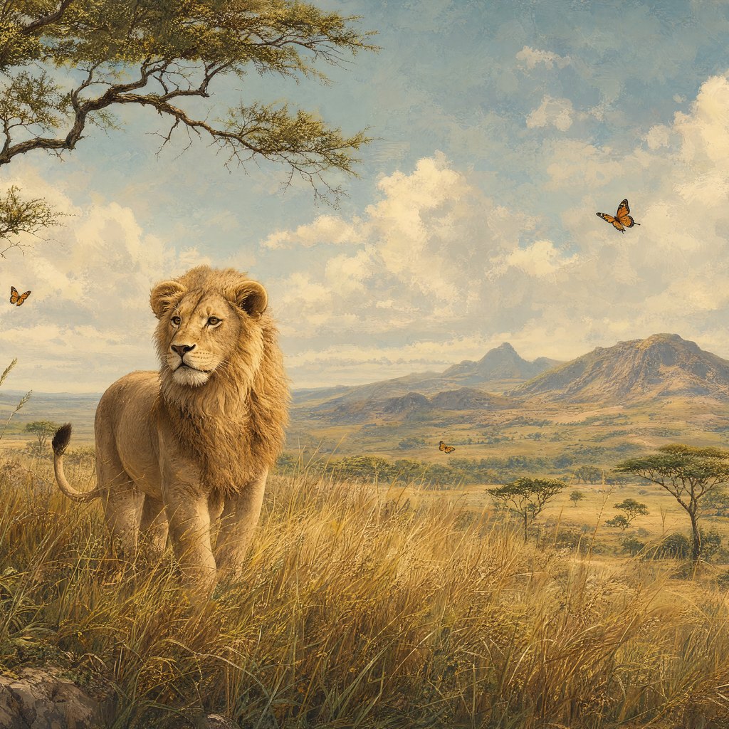 Lion Hero Mural