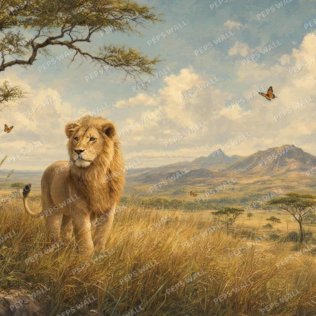 Lion Hero Mural