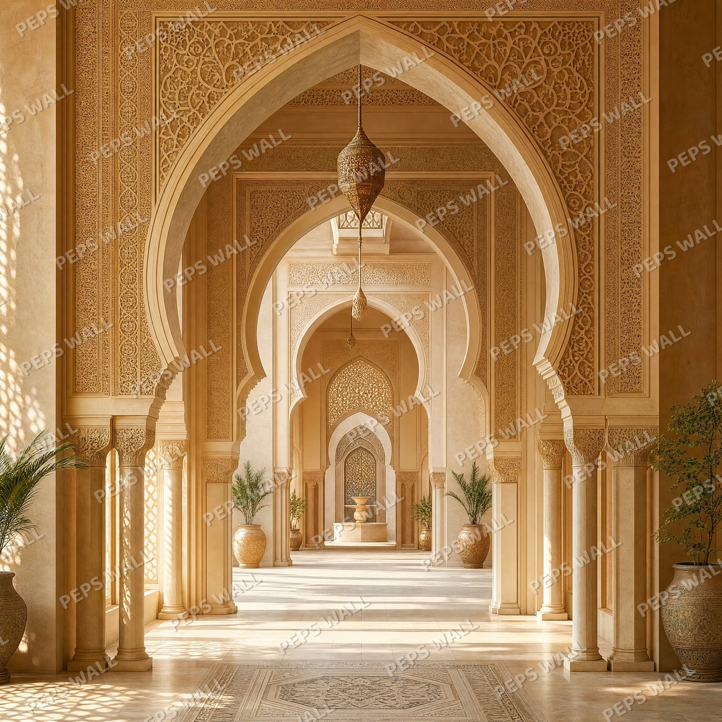 Majlis Arches - Arabesque wallpaper design