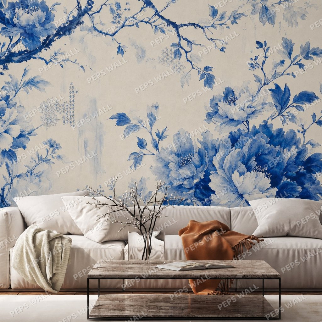 Ming Modern — chinoiserie wallpaper Dubai, Peps Wall