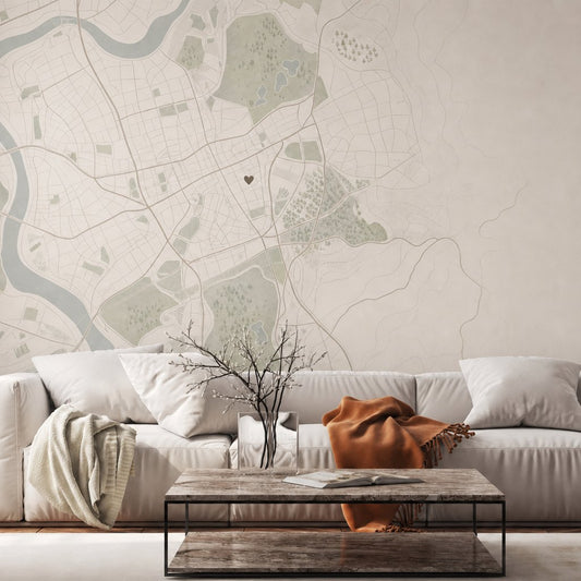 Minimal Home Map — dubai skyline wallpaper Dubai, Peps Wall