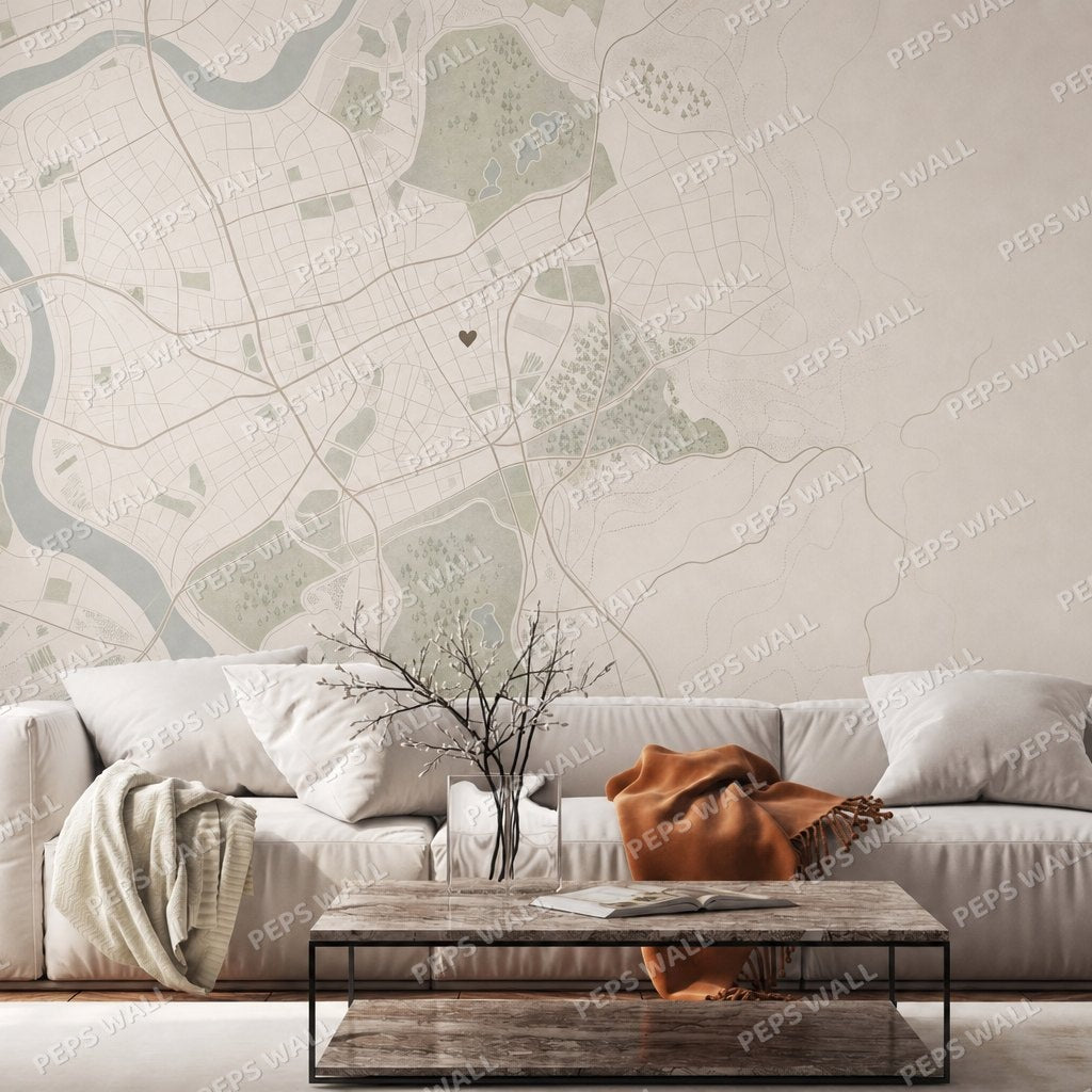 Minimal Home Map — dubai skyline wallpaper Dubai, Peps Wall
