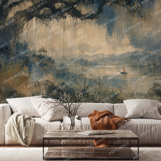 Monsoon Raga — indian wallpaper Dubai, Peps Wall