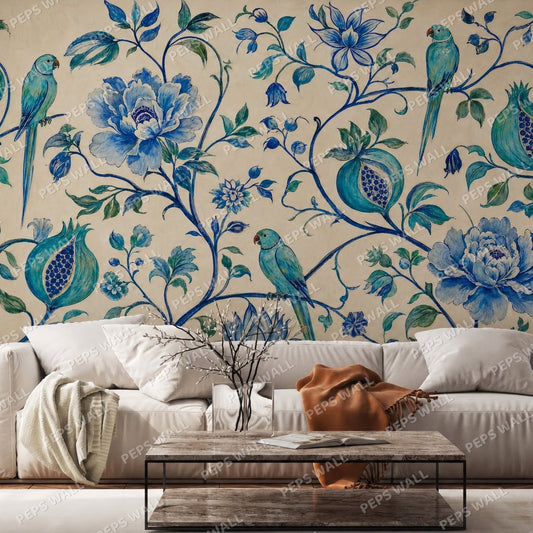 Neela — indian wallpaper Dubai, Peps Wall