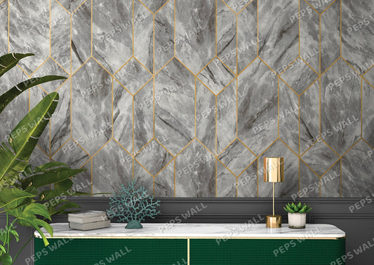 Versilia - Dark Grey — marble wallpaper mural, Peps Wall Dubai
