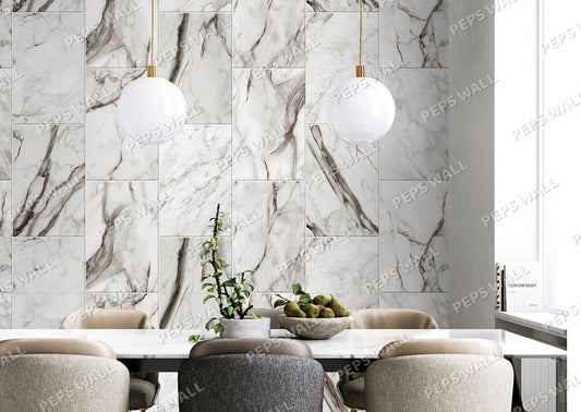 Naxos - Grey — marble wallpaper mural, Peps Wall Dubai