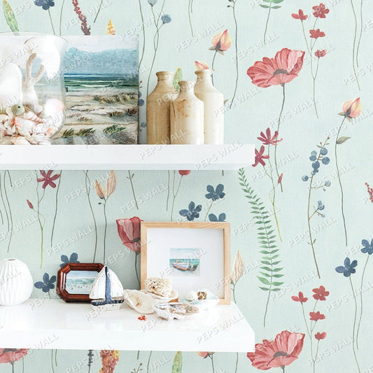 Cadaval - Blue — floral wallpaper mural, Peps Wall Dubai