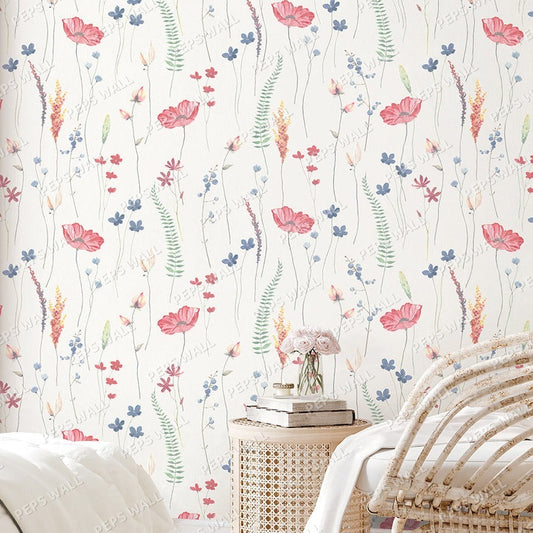 Cadaval - Grey — floral wallpaper mural, Peps Wall Dubai