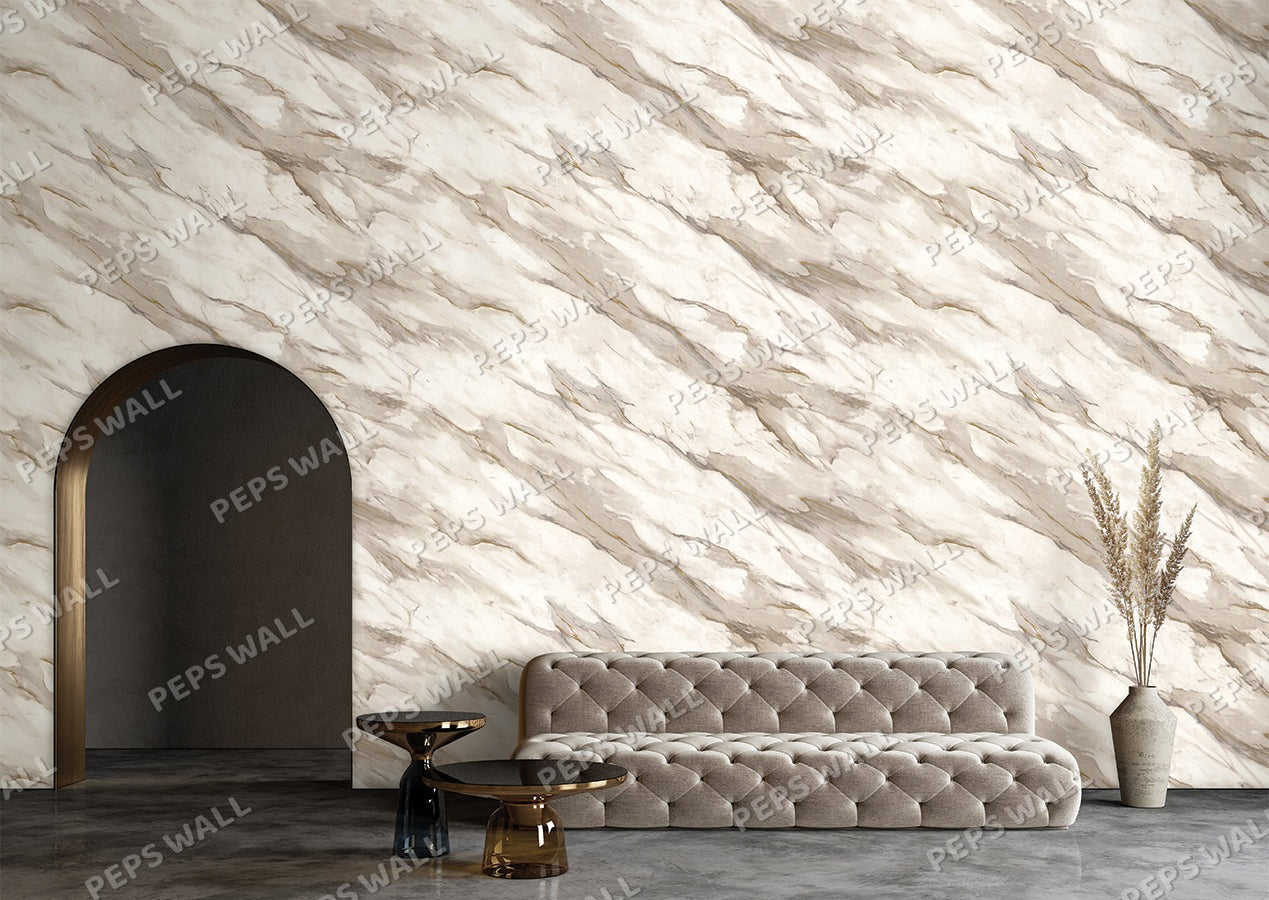Carrara 2 — marble wallpaper mural, Peps Wall Dubai