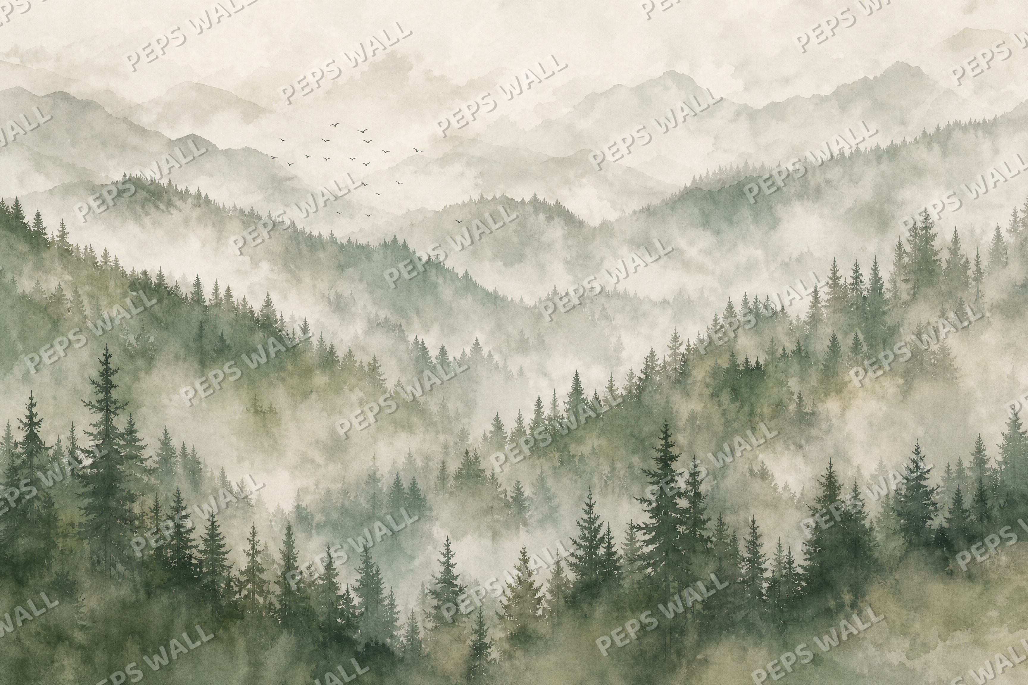 Pine Ridge - made-to-measure wall mural design by Peps Wall Dubai