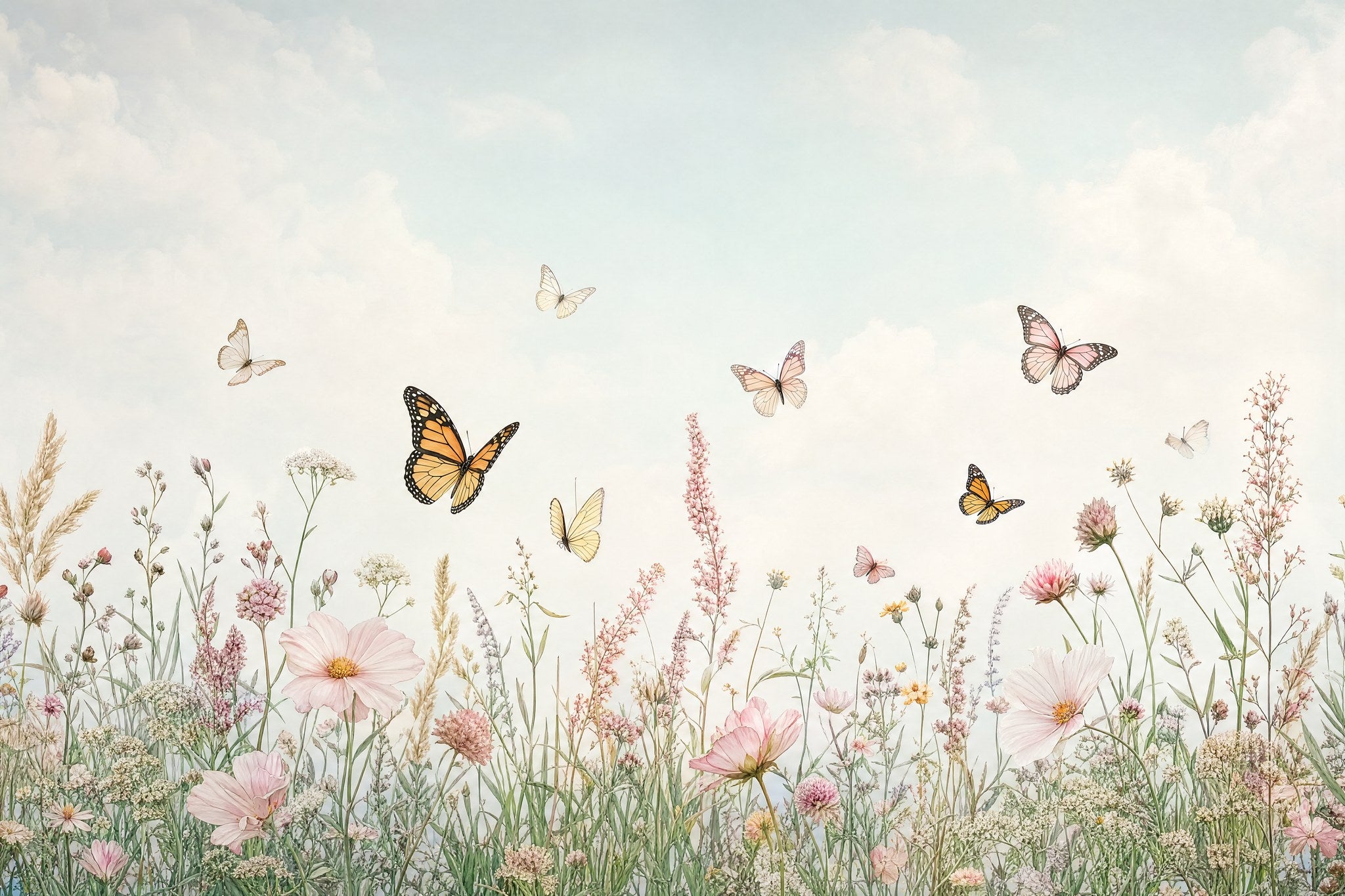 Pink Butterfly Garden