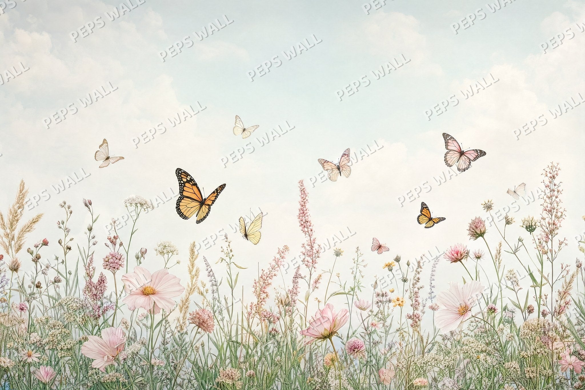 Pink Butterfly Garden