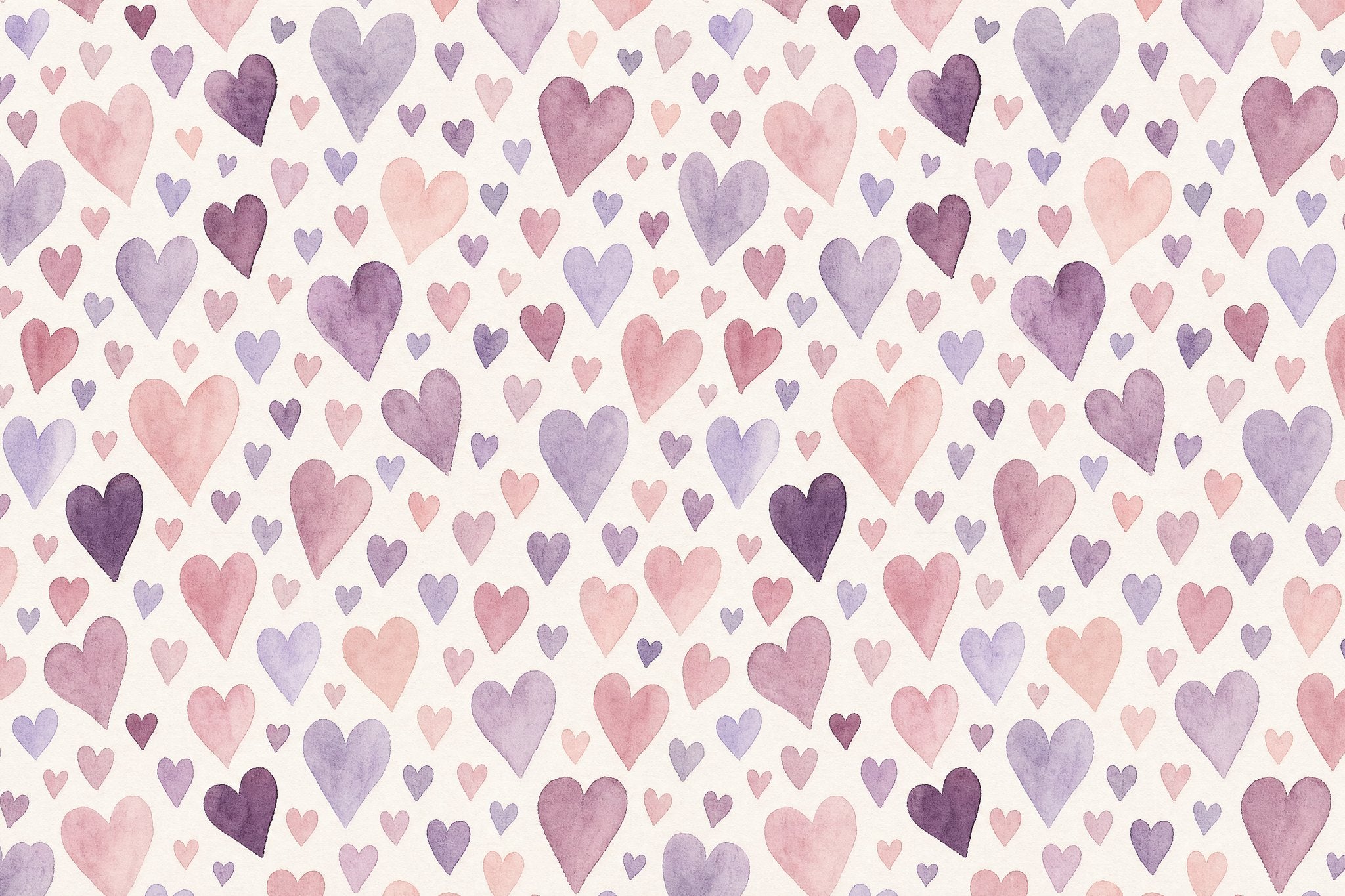 Purple & Pink Hearts