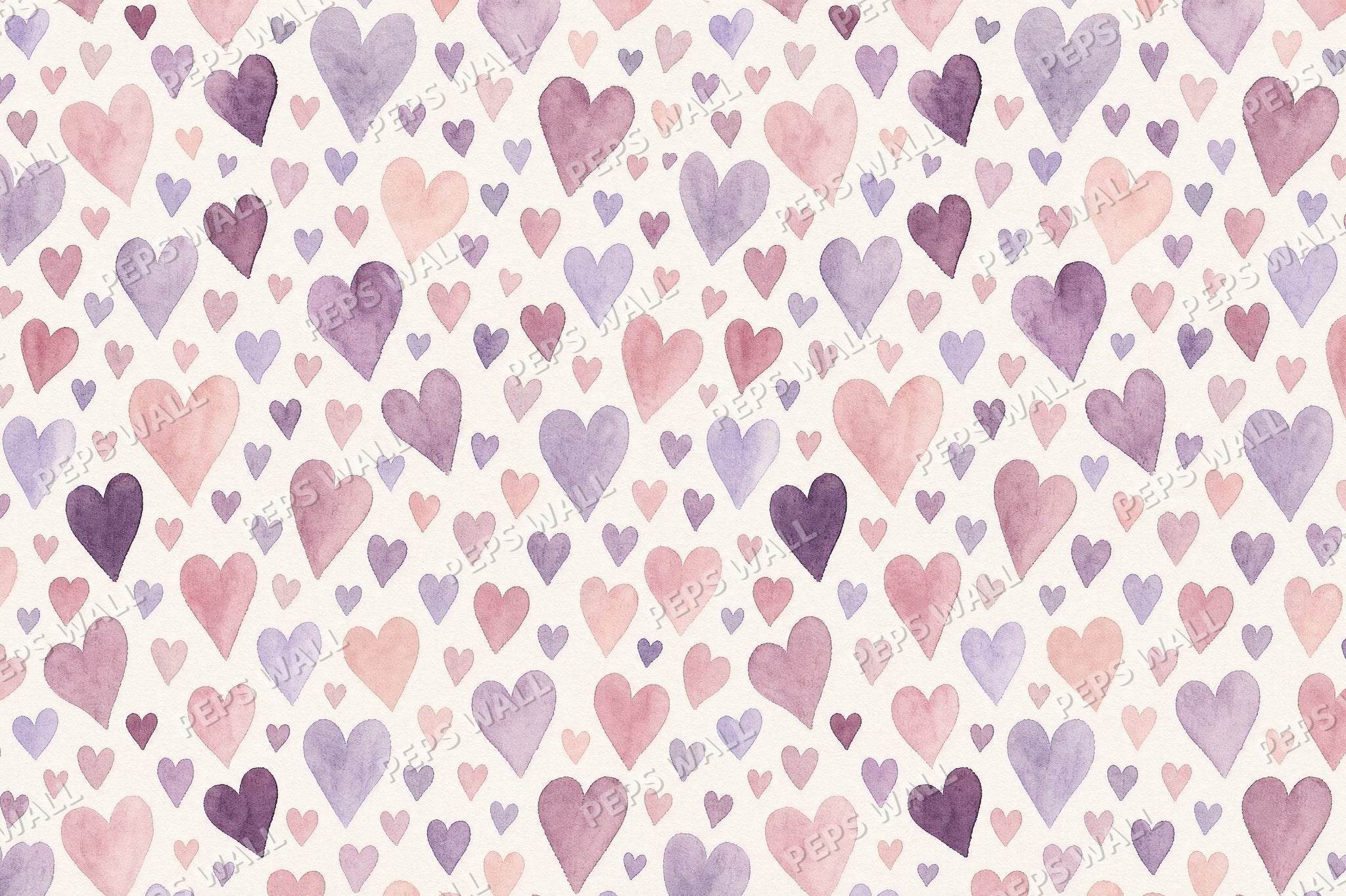 Purple & Pink Hearts