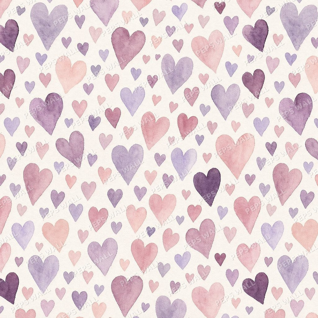 Purple & Pink Hearts