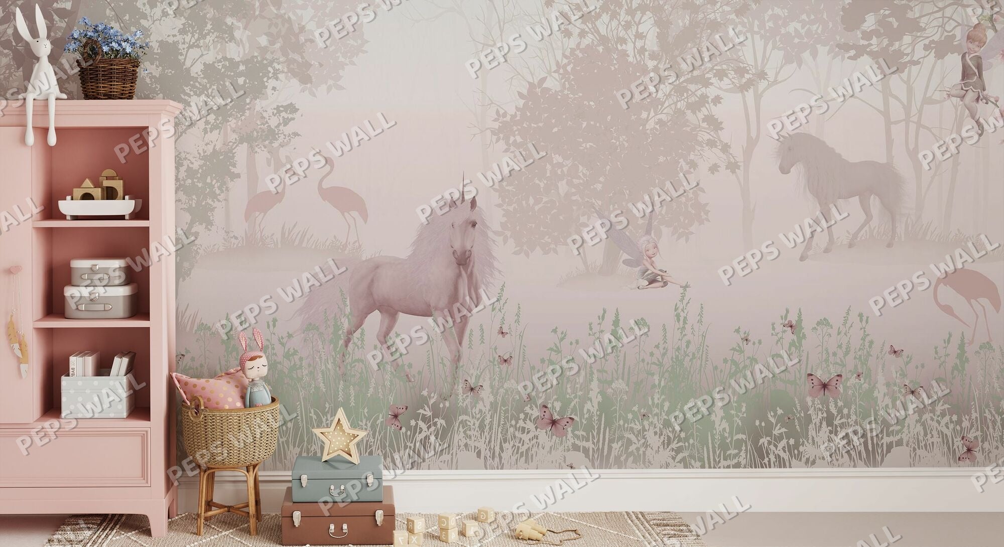 Unicorn in Dreamy Forrest