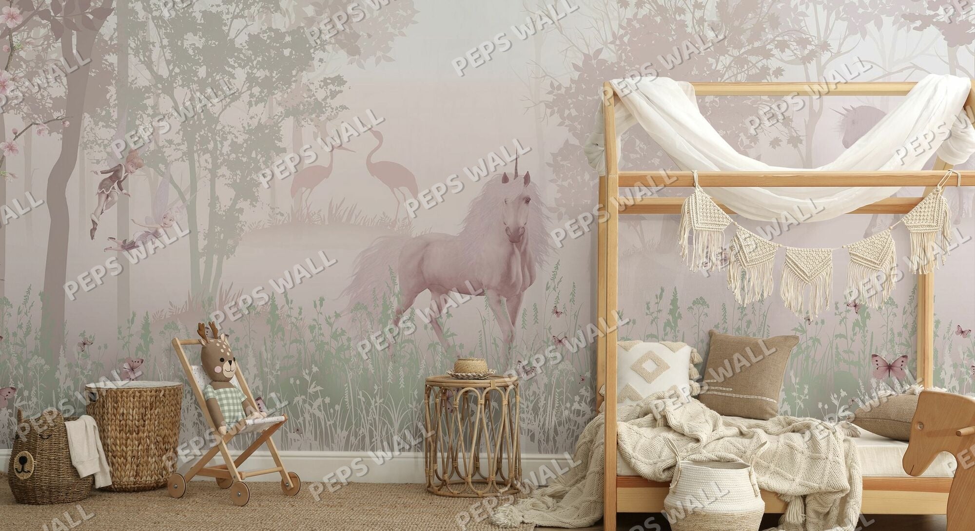 Unicorn in Dreamy Forrest
