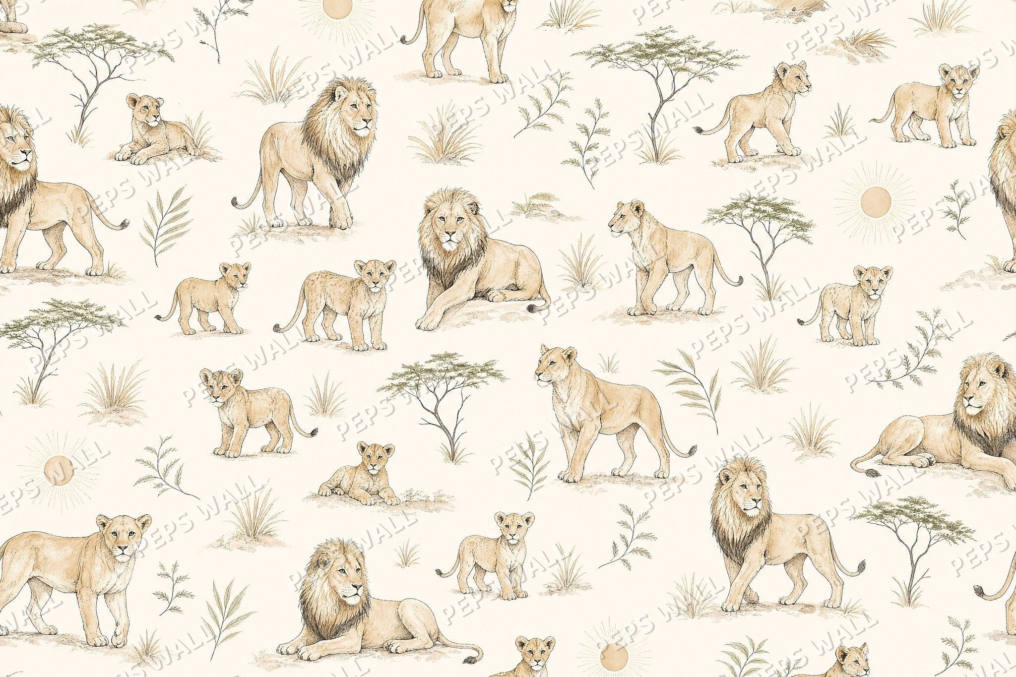 Safari Lion Sketch