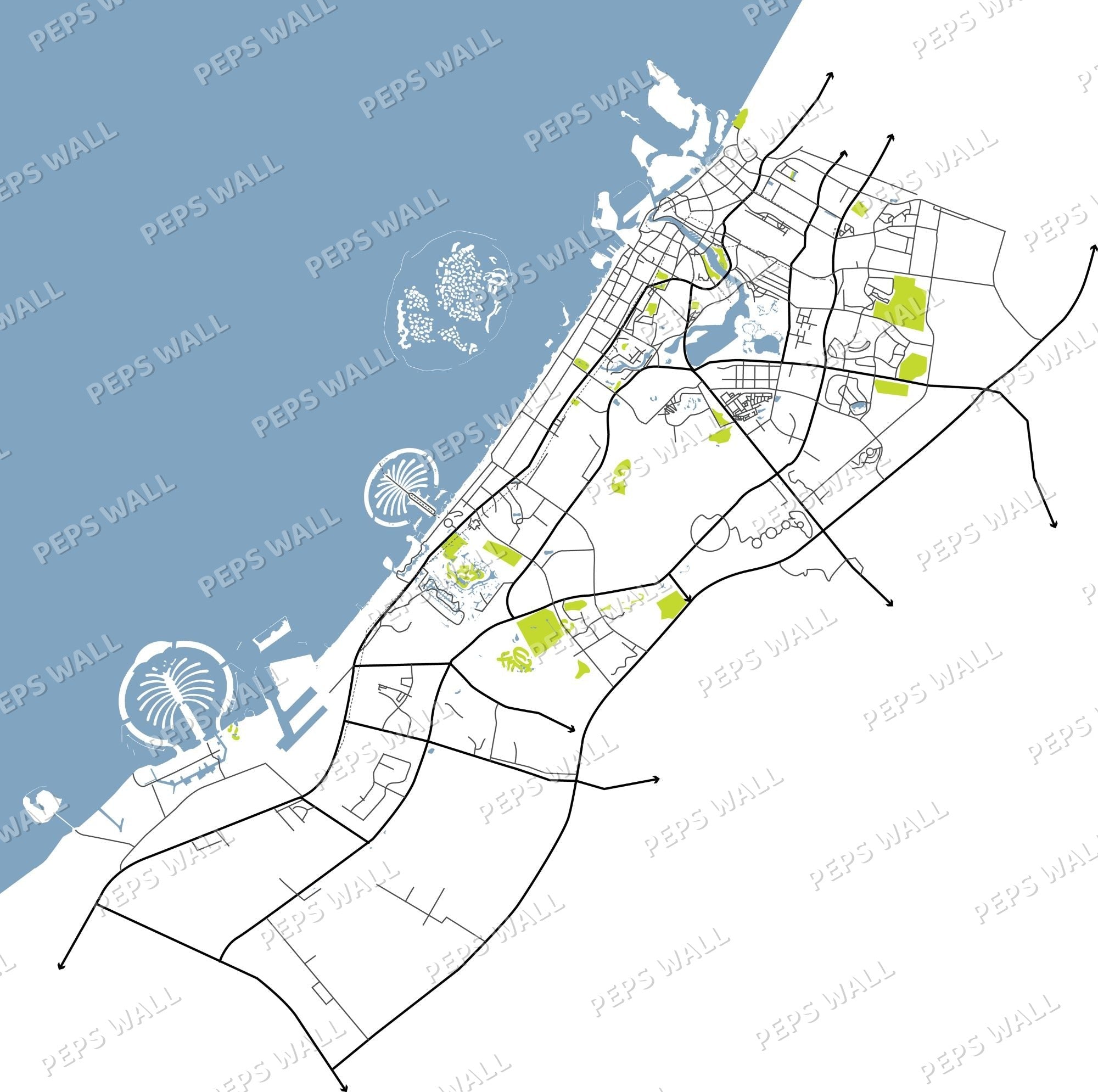 Dubai map