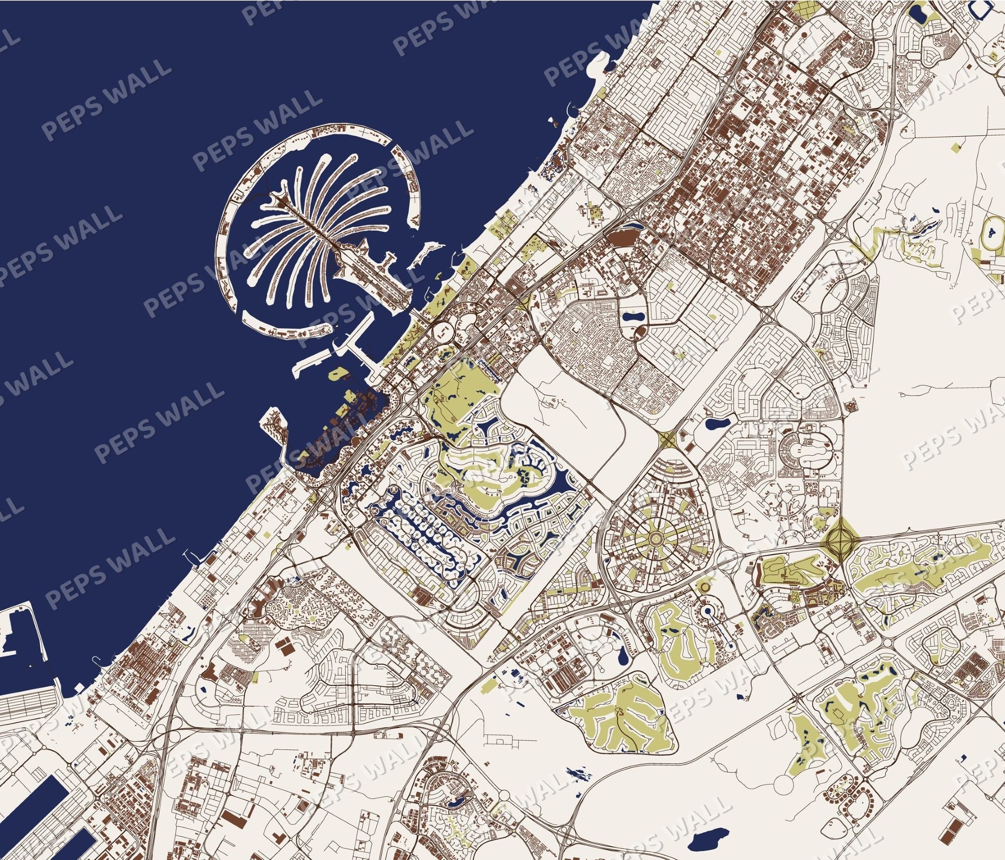 Dubai map
