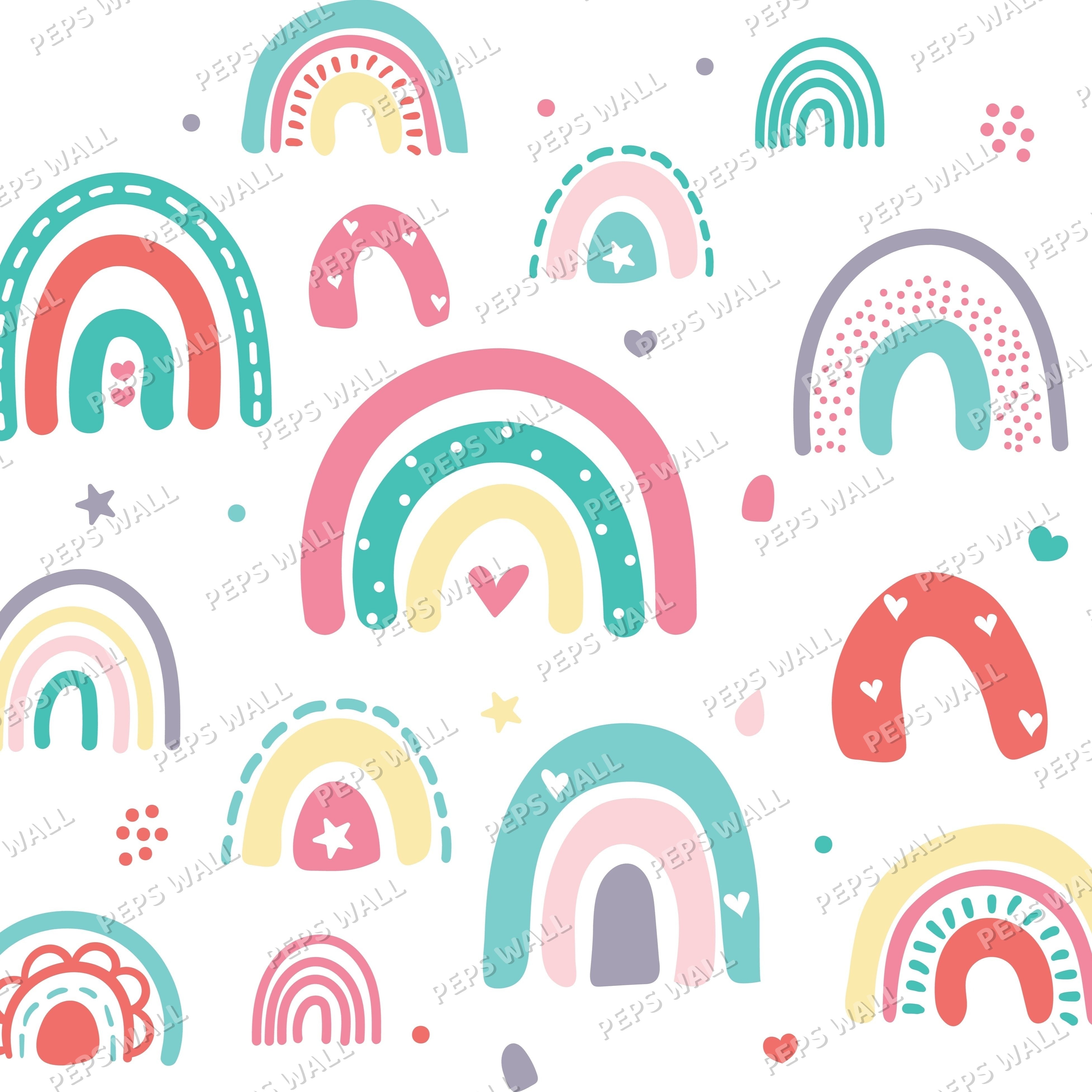 Colorful rainbows