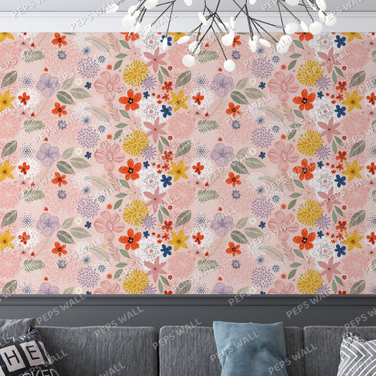 Colorful mix — custom wallpaper mural mural, Peps Wall Dubai