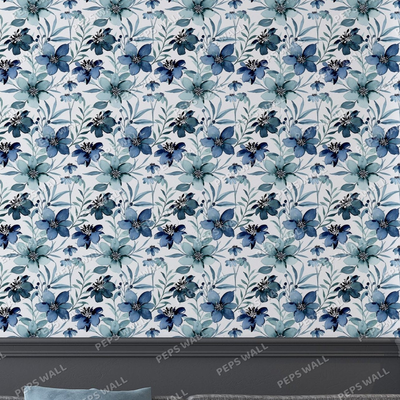 Violets — custom wallpaper mural mural, Peps Wall Dubai