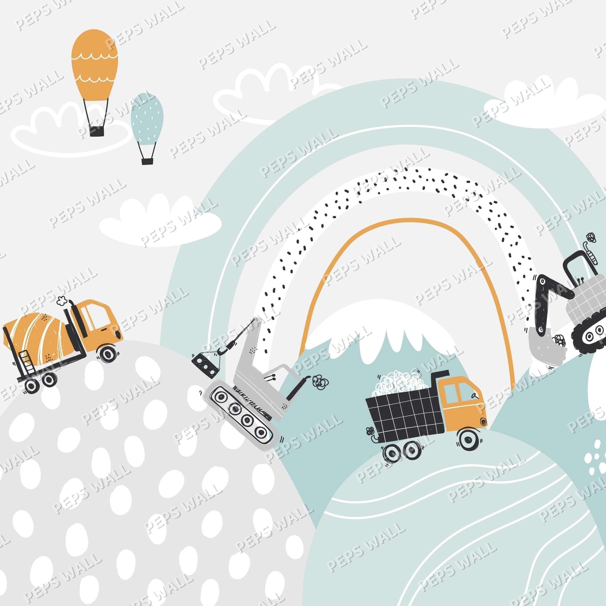 Trucks over the hills