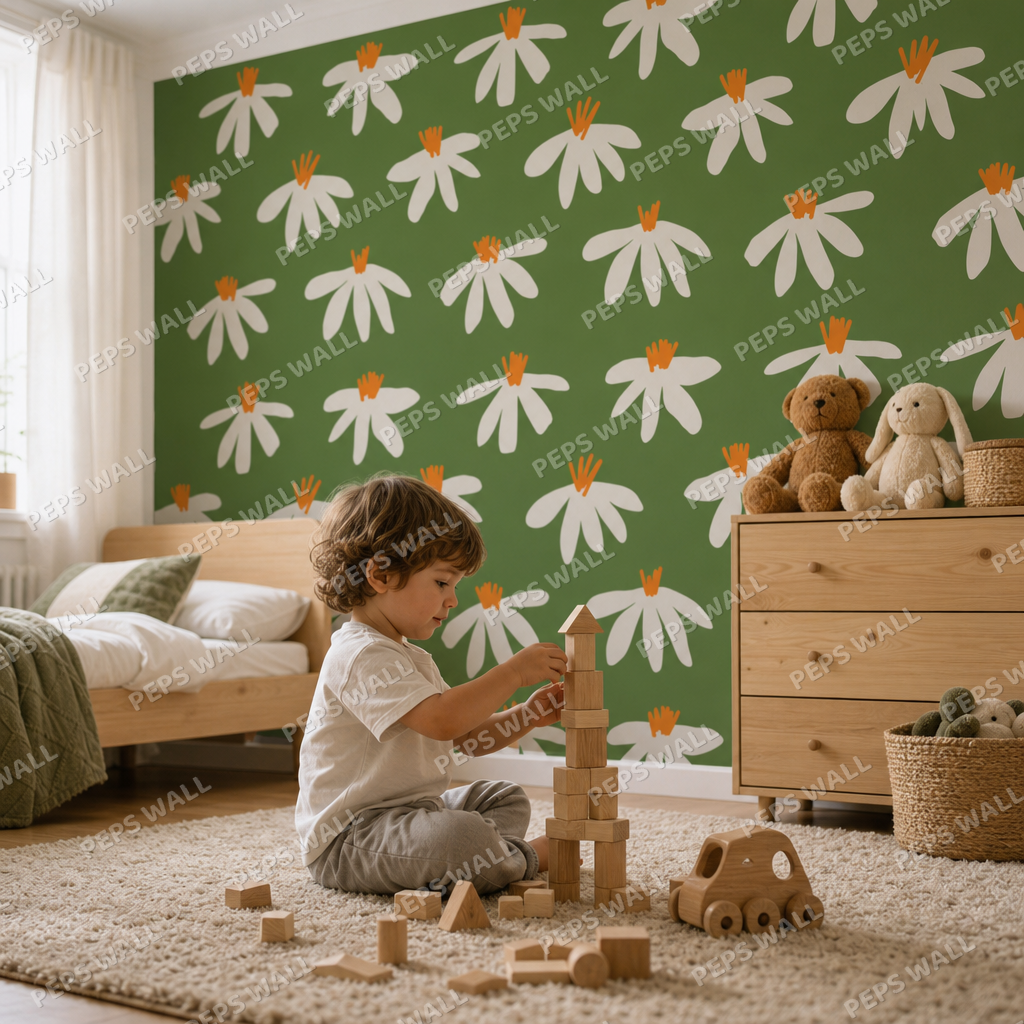 Sophia kids room wallpaper - custom mural printed and installed in Dubai
