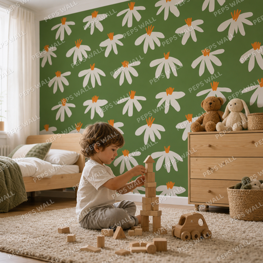 Sophia kids room wallpaper - custom mural printed and installed in Dubai