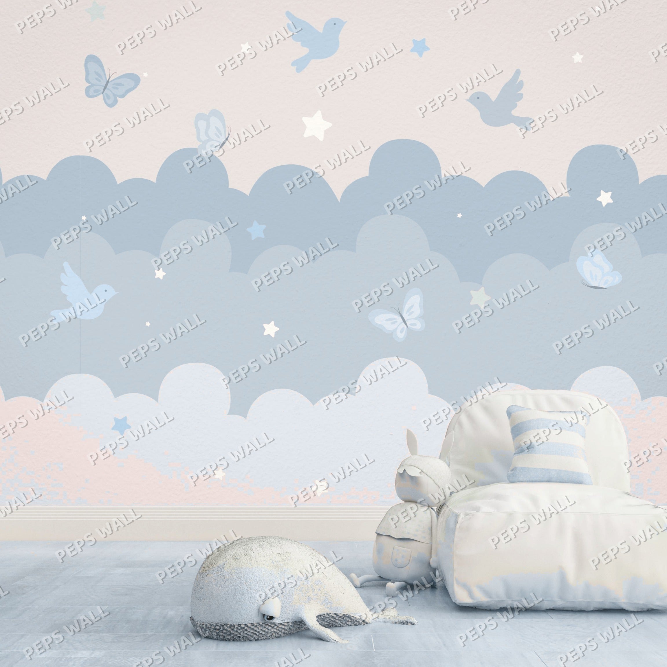 Sweet Dreams - Blue wallpaper design