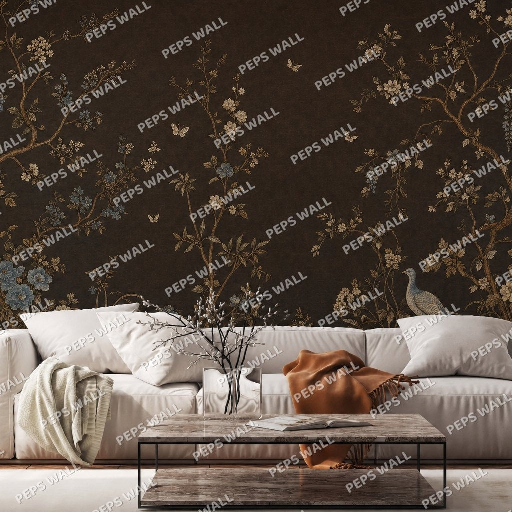 Tabac — chinoiserie wallpaper Dubai, Peps Wall