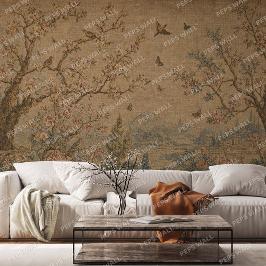 Tapestry Bloom — floral wallpaper Dubai, Peps Wall
