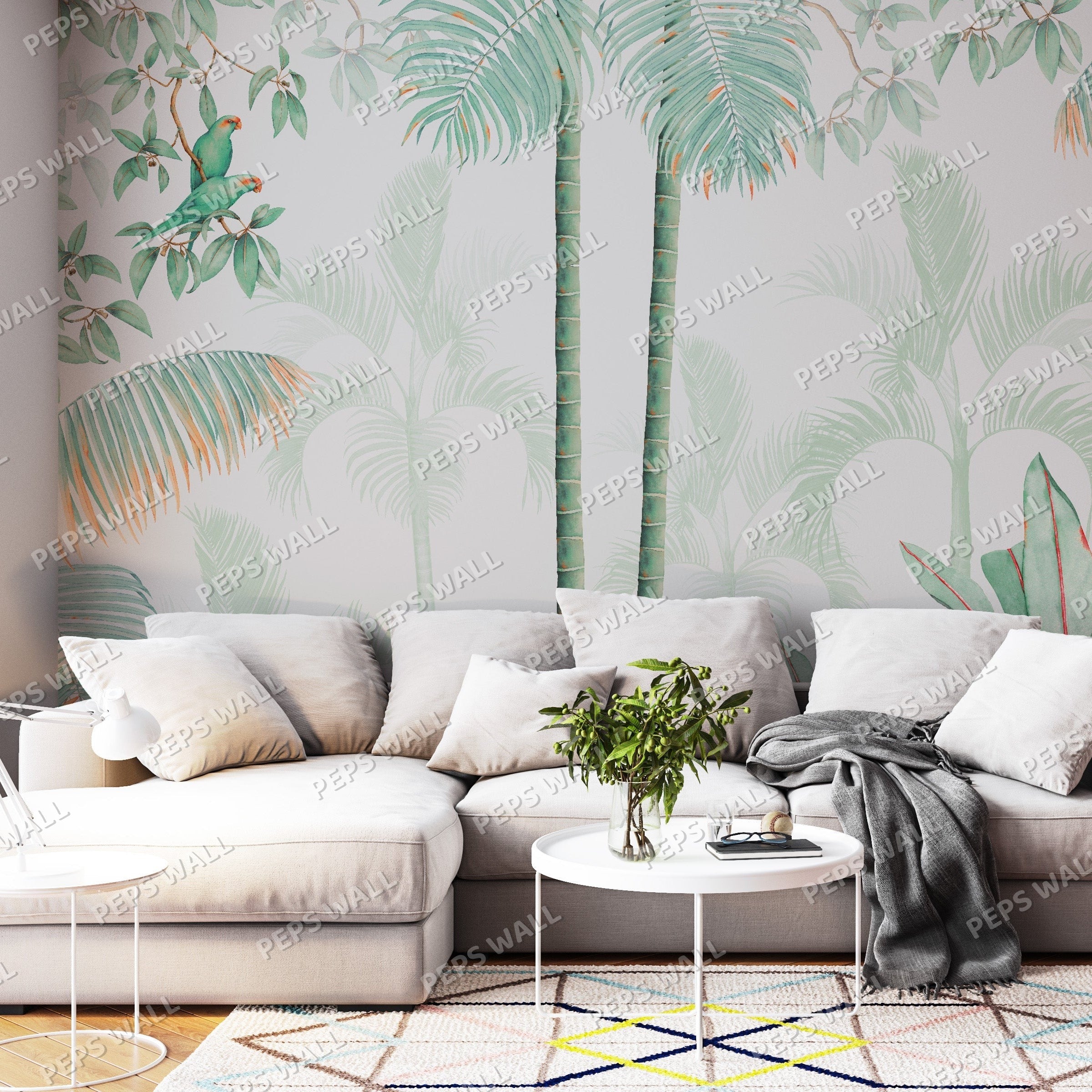 Tropicalia — scenic landscape wallpaper Dubai, Peps Wall