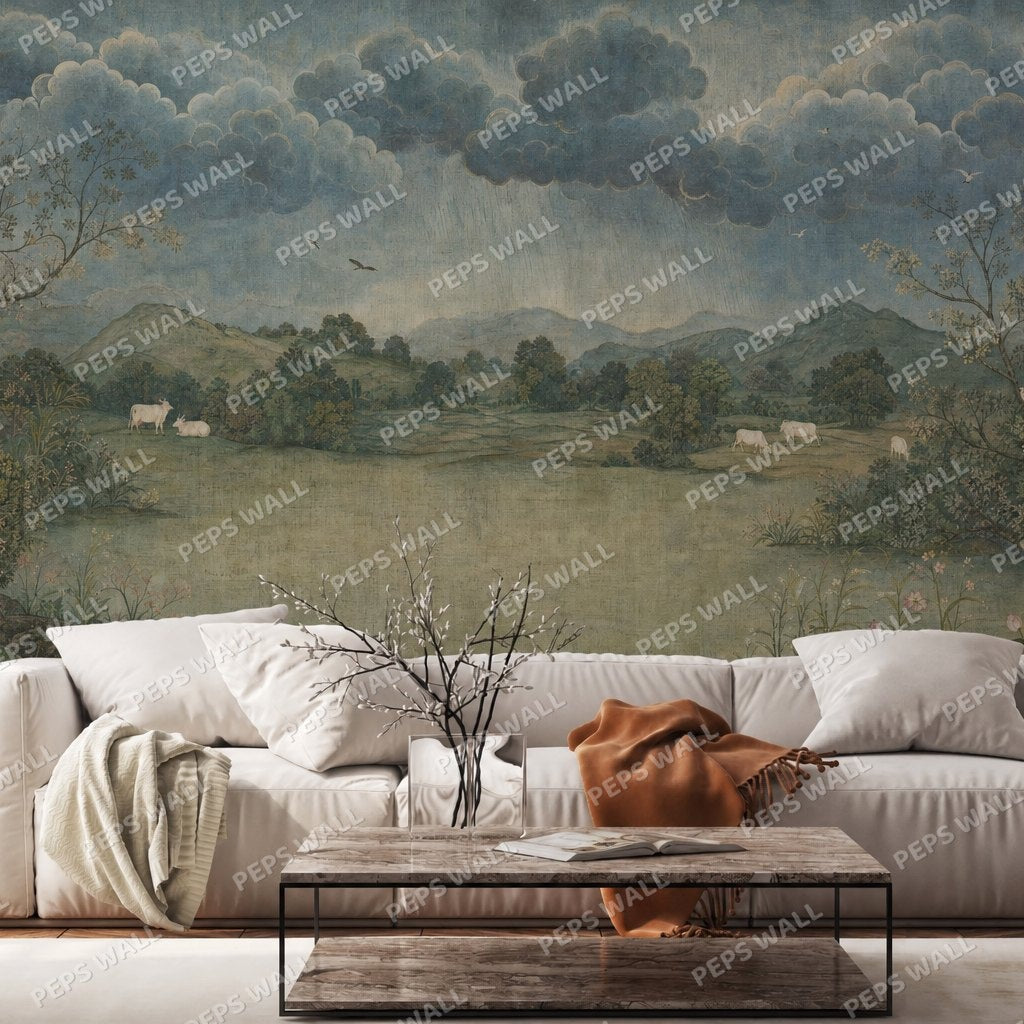 Varsha Vrindavan — indian wallpaper Dubai, Peps Wall