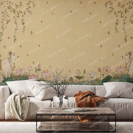 Vrindavan — indian wallpaper Dubai, Peps Wall