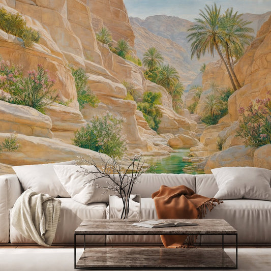 Wadi Verde — landscape wallpaper Dubai, Peps Wall