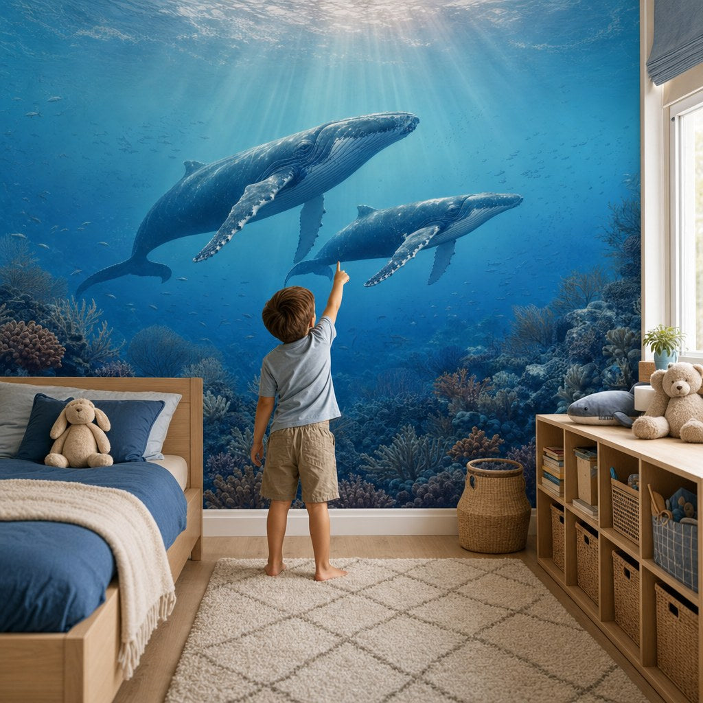 Whale Ocean Panorama