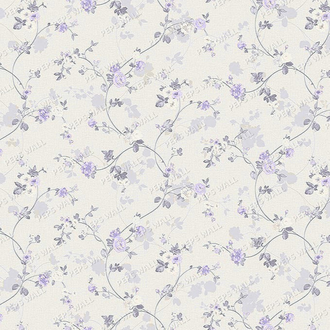 Wisteria Lilac wallpaper design